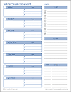 Printable Weekly Family Planner