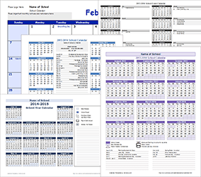 School Calendar Templates