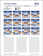 Thumbnail - Shift Work Calendar