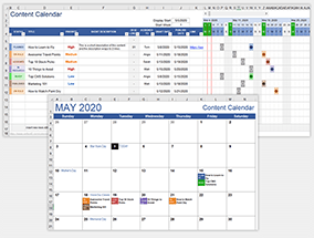 Content Calendar Template