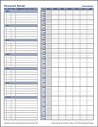 Thumbnail - Homework Planner Template