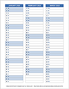 Thumbnail - Vertical Month Planner Template