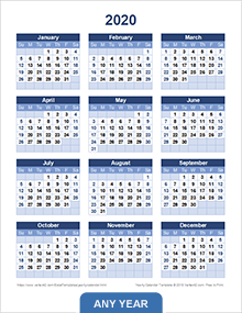 Excel Yearly Calendar Template