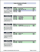 Thumbnail - Yearly Schedule of Events