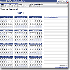 Plantilla Calendario Gratis