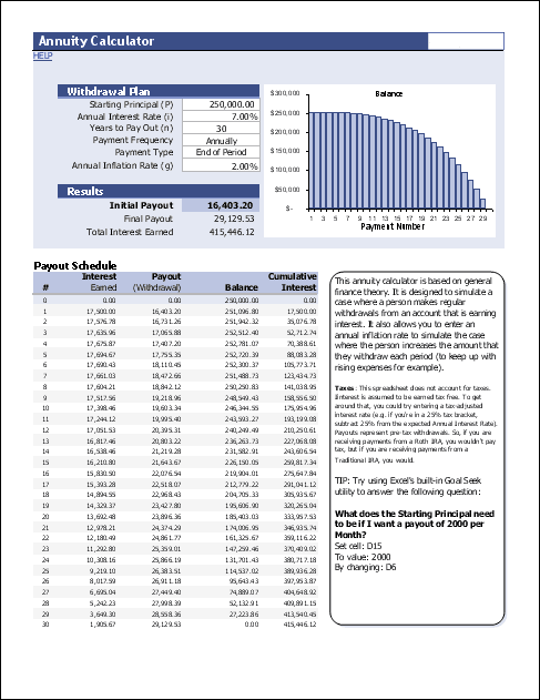 Annuity Calculator