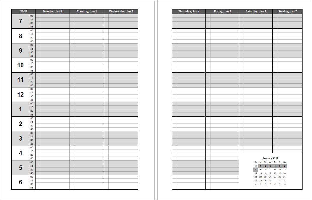 Printable Appointment Book