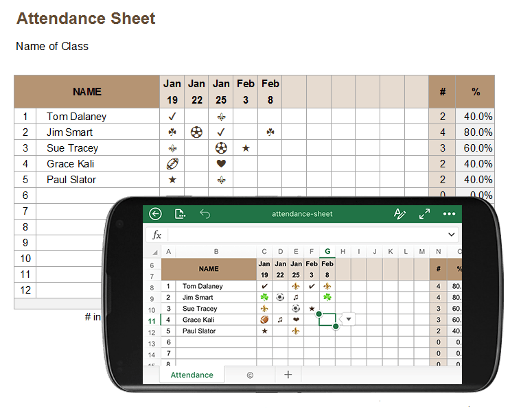 Attendance Sheet Template