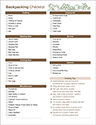 Thumbnail - Backpacking Checklist