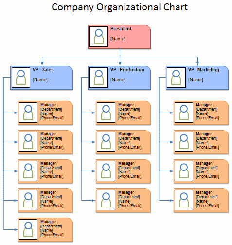 Company Organization Chart Template