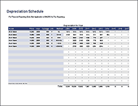 Depreciation Schedule