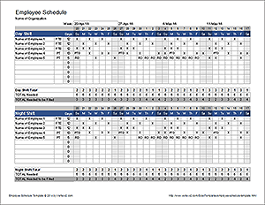 Employee Work Schedule