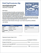 Thumbnail - Field Trip Permission Slip Template