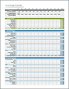 Thumbnail - Home Budget Worksheet