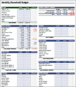 Thumbnail - Household Budget Worksheet