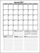 Thumbnail - Free Monthly Planner Template