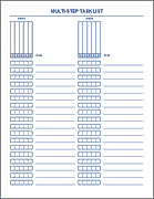 Multi-Step Task Check List