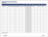 Thumbnail - Employee Payroll Template