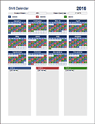 Thumbnail - Shift Calendar Template