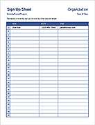 Sign Up Sheets