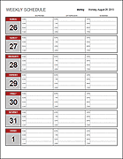 Thumbnail - Weekly Schedule Template