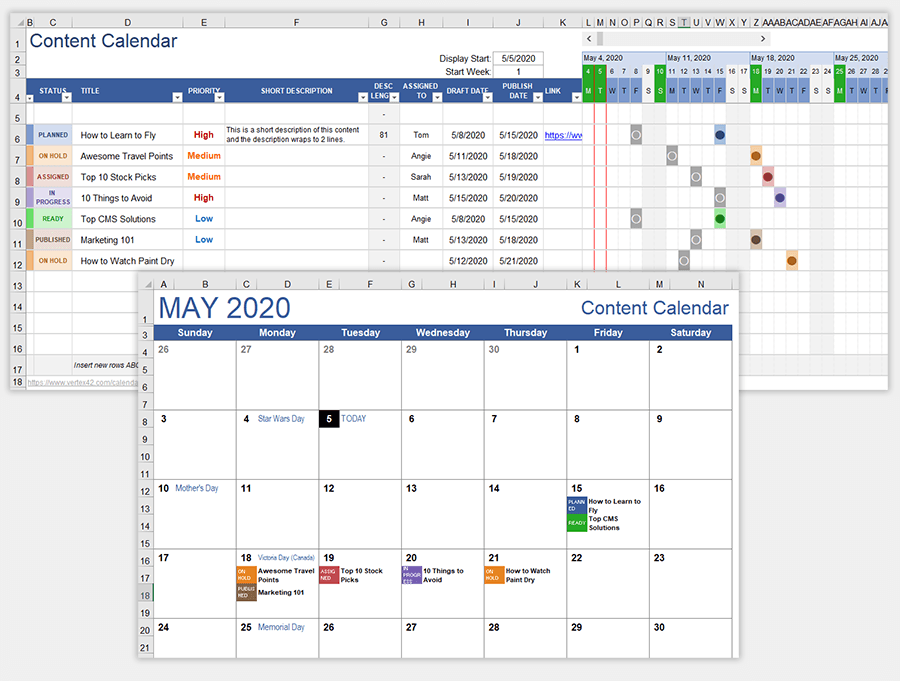 Content Calendar