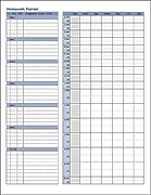 Thumbnail - Homework Planner Template