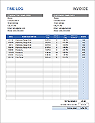 Thumbnail - Time Log Template