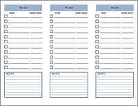 To Do List with Goal Dates