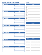 Thumbnail - Printable Family Planner Templates