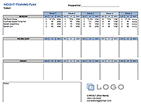 Weight Training Plan Template