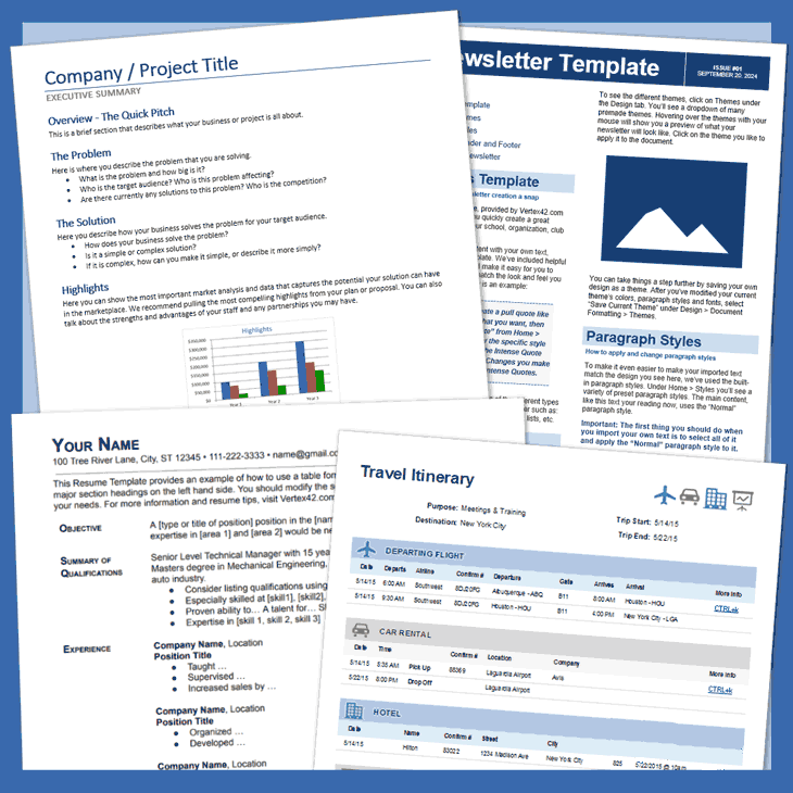 Excel Spreadsheet Templates by TotalSheets