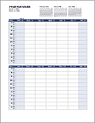 Thumbnail - Work Schedule Template for Excel