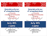 Block Party Flyer - 2 Per Page