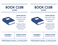 Book Club Flyer - 2 Per Page