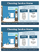 Cleaning Service Flyer Template - 2 Per Page