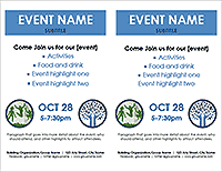 Event Flyer - 2 Per Page