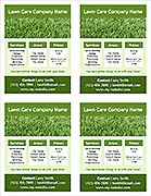 Lawn Care Flyer Template - 4 Per Page