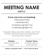 Meeting Flyer