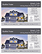 Real Estate Flyer Template - 2 Per Page