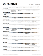 Thumbnail - Horizontal School Year Calendar